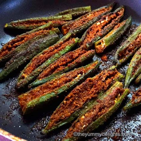 Bharwa Bhindi With Besan Stuffed Okra Fry No Onion No Garlic Recipe