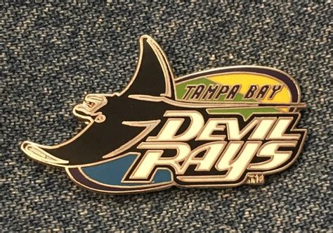 Tampa Bay Devil Rays Lapel Pin Mlb Baseball 1995 Vintage Etsy