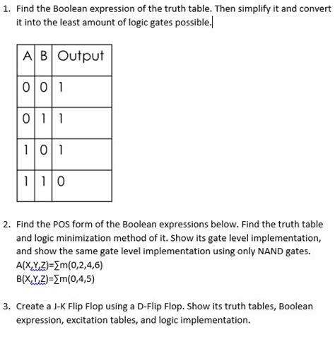 Convert Truth Table To Boolean Expression Calculator Brokeasshome | Hot ...