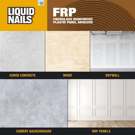 Liquid Nails Fiberglass Reinforced Panel Frp 1 Gal Low Voc Adhesive