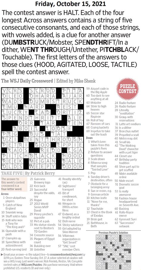 Common Scale Wsj Crossword Colconkshavingpurchase