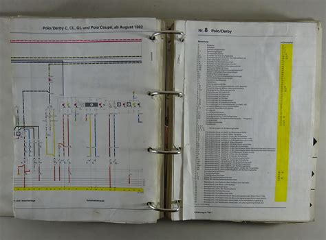 Werkstatthandbuch Elektrik Schaltpläne VW Polo I II Typ 86 c G40 ab