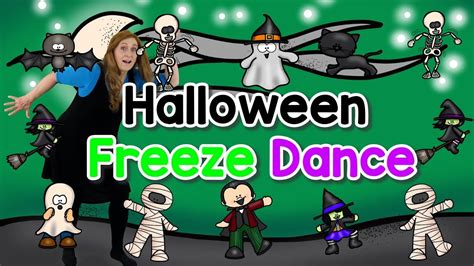 Halloween Freeze Dance Activity| Halloween Movement Activity|Halloween ...