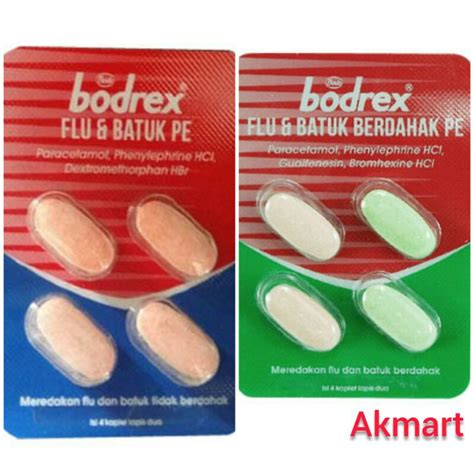 Jual Bodrex Flu Batuk PE Kering Batuk Berdahak Shopee Indonesia