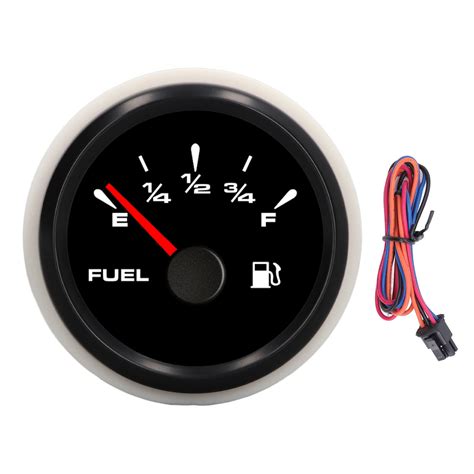 52mm Fuel Level Gauge 7 Colors Backlight 0190 Ohm Ip67 Waterproof Pointer Type Oil Tank Level