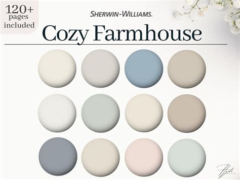 Sherwin Williams Cozy Farmhouse Whole House Palette 12 Sherwin