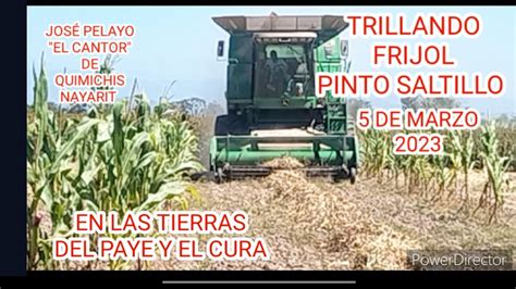 Trillando Frijol Pinto Saltillo Con La Trilladora John Deere Sts