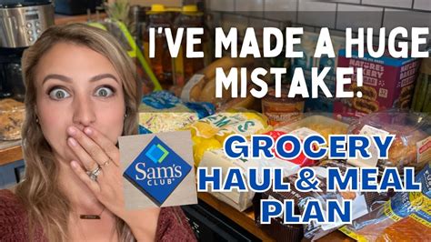 SAMS CLUB HAUL 2022 GROCERY HAUL MEAL PLAN YouTube