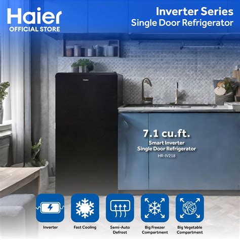 New Haier Hr Iv Cu Ft L Inverter Single Door Refrigerator