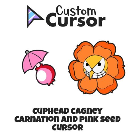 Cuphead Cagney Carnation And Pink Seed Cursor Custom Cursor