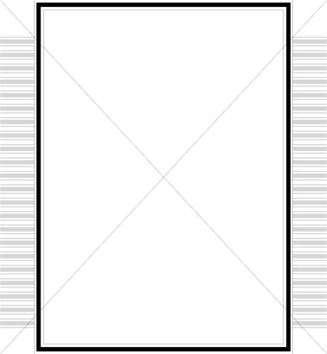 Simple Border With Gray Stacked Bars Line Borders