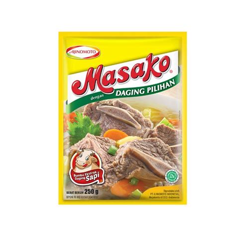 Masako Penyedap Rasa Sapi Beef Flavoring 250 Gram Pack Of 8