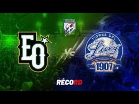 Tigres Del Licey Vs Estrellas Orientales Lidom Round Robin