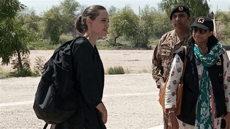 Angelina Jolie Arrives In Pakistan To Visit People Affected By Floods