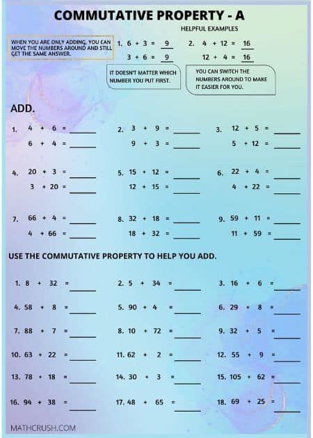 Associative Or Distributive Property 3rd Grade Math Worksheets Worksheets Library