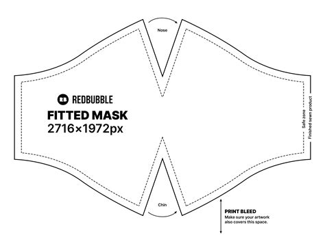 fitted_mask_template » Redbubble Blog