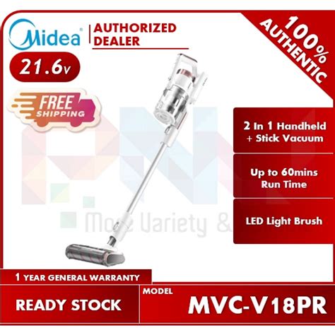 Midea In Cordless Stick Vacuum Cleaner Mvc V Pr Shopee Malaysia