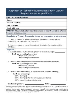 Fillable Online APPENDIX D Appeal Form Revised Fax Email Print PdfFiller