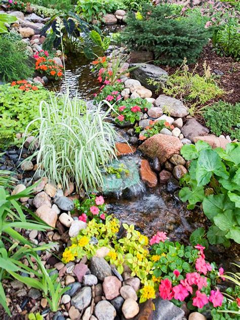 Water Garden Landscaping Ideas Backyard Water Feature Landscaping With Rocks Water Garden