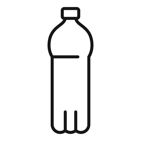 Water Bottle Icon Outline Vector Biodegradable Plastic 15154736 Vector