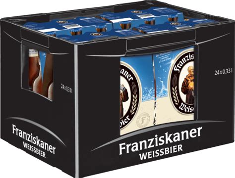 Franziskaner Weissbier Hefeweizen naturtrüb alkoholfrei Kasten 4 x 6 x