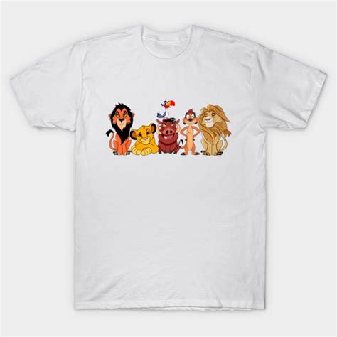 Cute Set The Lion King Character Timone And Pumba Simba Mofasa The Lion King Fans T Shirt