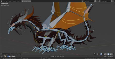 Predaking Transformers Prime Dragon Rig 3D Model By Billnguyen1411