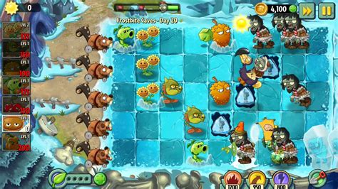 Plants Vs Zombies 2 Epic Quest Inzanity And Frostbite Caves Day 20