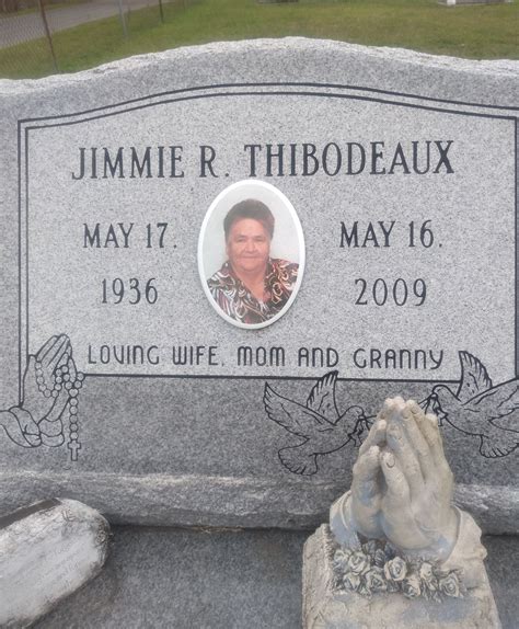 Julie Ruth Jimmie Thibodeaux Thibodeaux Inconnu M Morial