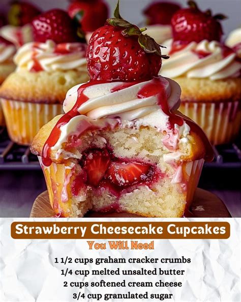 Strawberry Cheesecake Cupcakes – The Recipe Mingle