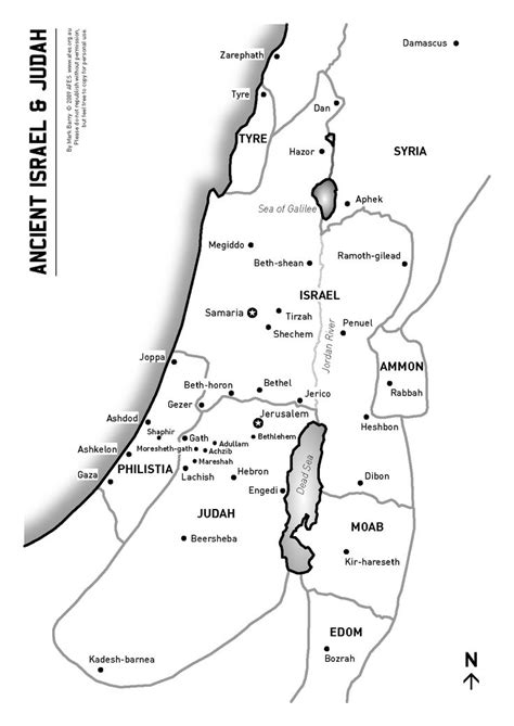 Tribes Of Israel Map Coloring Page Coloring Pages