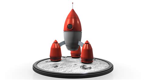 Rocket ship Free 3D Model - .blend - Free3D