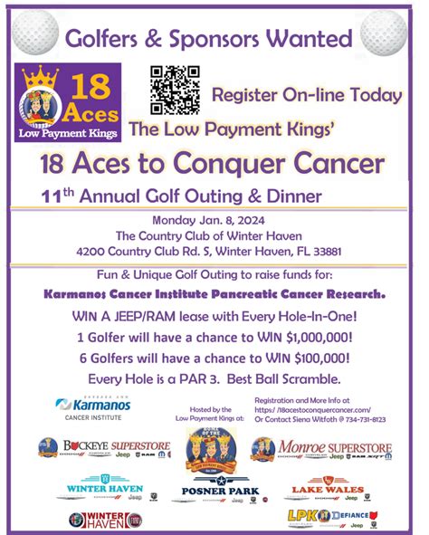 Aces To Conquer Cancer Monroe Dodge Chrysler Jeep Ram Superstore