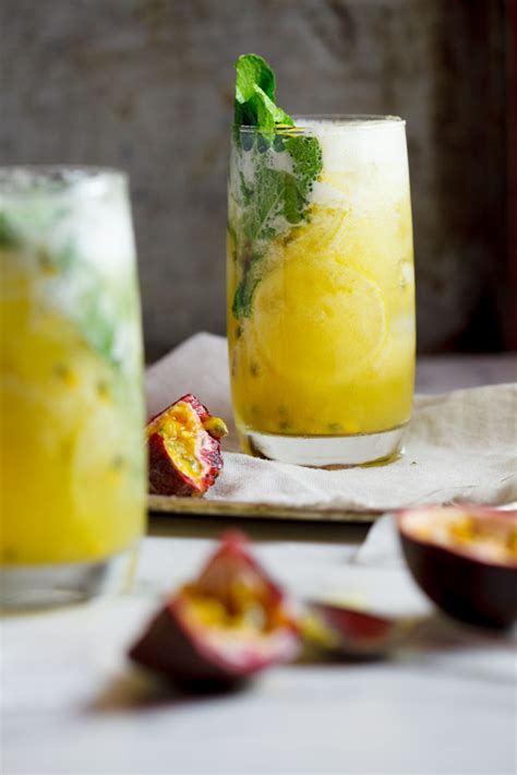 Fresh Pineapple And Passion Fruit Mojito Simply Delicious