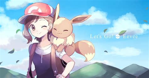 Adorable Female Trainer And Eevee Pokemon Pokemon Eeveelutions