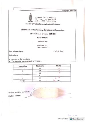 Bcm Sem Test Lm Bcm Semester Test Memo Bcm