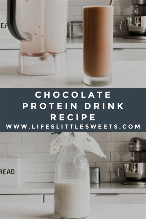 Chocolate Protein Drink Recipe Blended Lifes Little Sweets