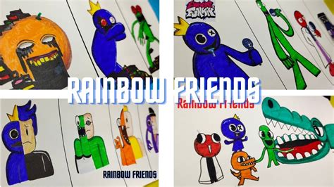 Drawing Pibby Rainbow Friends Of Roblox Paranoid Meme Rainbow Friend