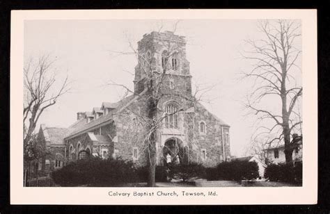 Towson Towson United Methodist Church Old Postcard And Now And Then