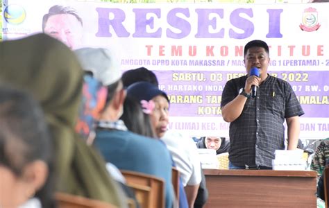 Ari Ashari Ilham Terima Keluhan Warga Soal Drainase Dan Sarpras