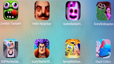 Zombie Tsunami Hello Neighbor Garten Of Banban Horror Stack Colors