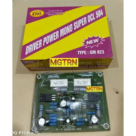 Jual Kit Power Amplifier Mono Super Ocl S Ocl Socl Gm Driver