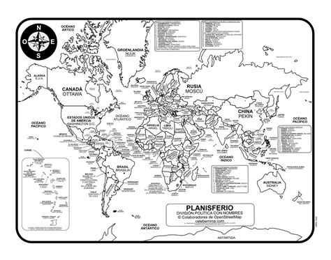 Detalle Imagen Planisferio Con Nombres De Husos Horarios Pdf Hot Sex