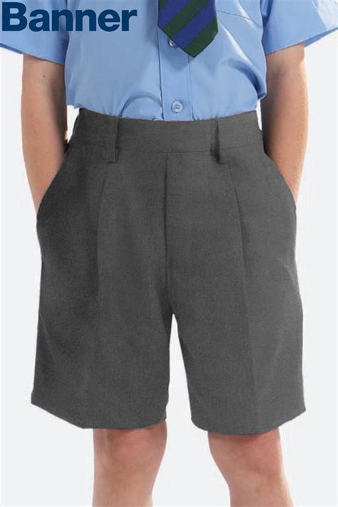 Boys Grey School Shorts Nk Group