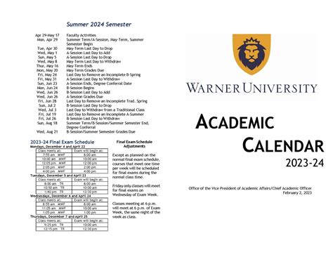 Mount Union Final Exam Schedule Spring 2024 80