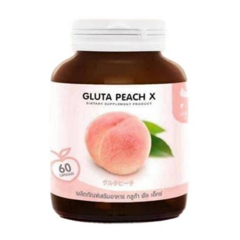 Gluta Peach X Collagen 60 Cap Bottle