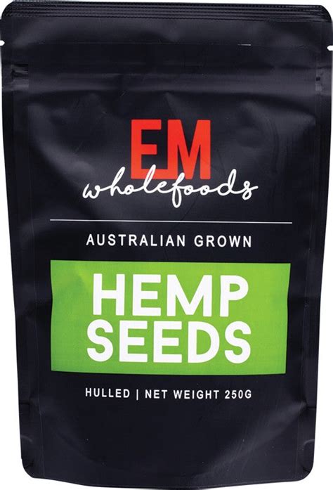 Em Wholefoods Hemp Seeds Hulled Australian Grown 250g The Supplement Shop