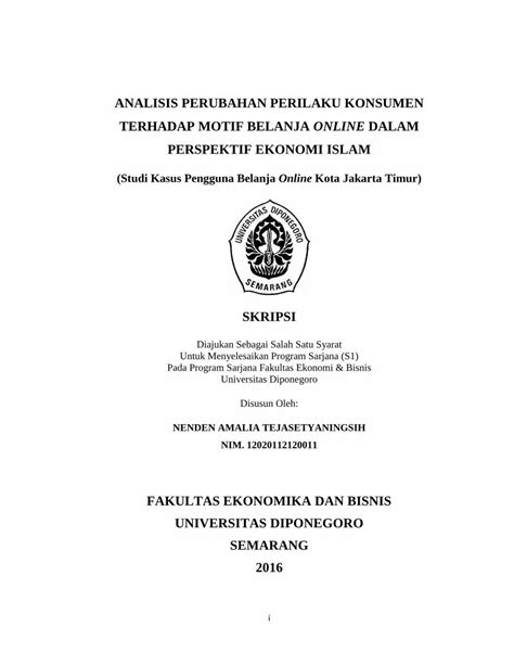 Pdf Analisis Perubahan Perilaku Konsumen Terhadap Dokumen Tips