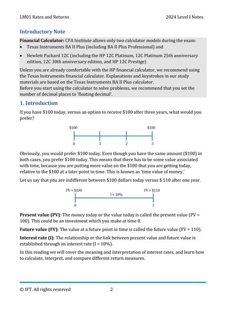 Solution Ift Notes 2024 Cfa Level 1 Quantitative Methods Studypool