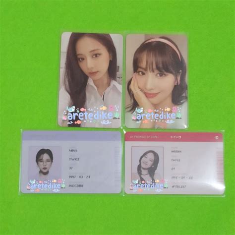 Jual Photocard Twice Formula Of Love Tzuyu Momo Mina Nayeon Id Card Idc